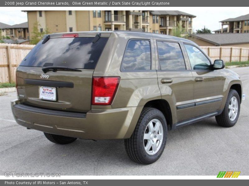 Olive Green Metallic / Dark Slate Gray/Light Graystone 2008 Jeep Grand Cherokee Laredo