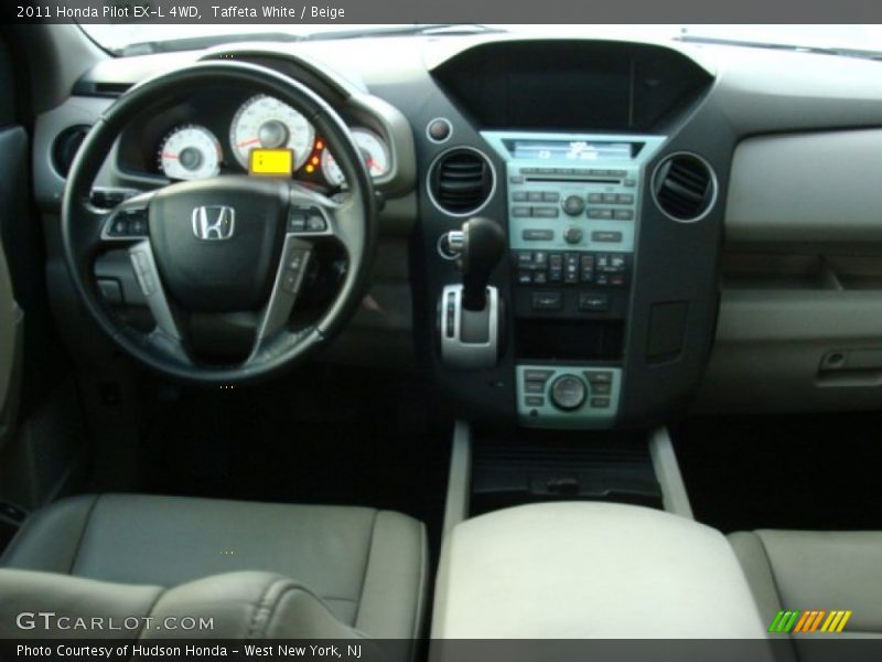 Taffeta White / Beige 2011 Honda Pilot EX-L 4WD