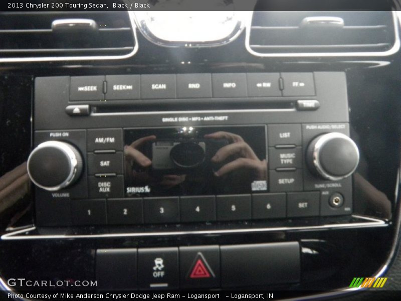 Black / Black 2013 Chrysler 200 Touring Sedan
