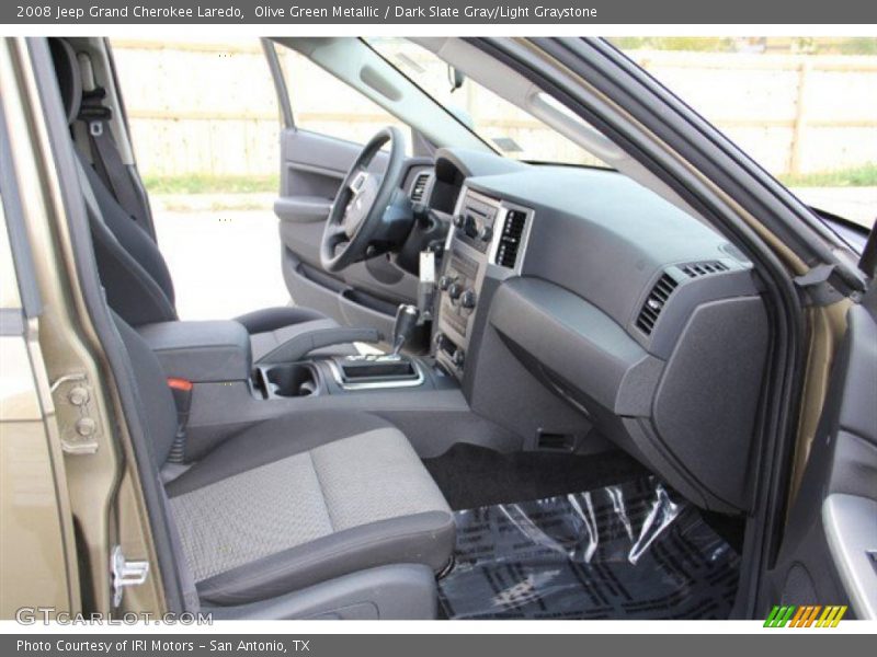 Olive Green Metallic / Dark Slate Gray/Light Graystone 2008 Jeep Grand Cherokee Laredo