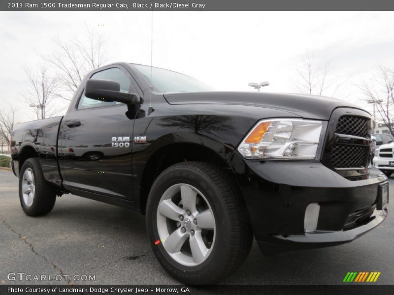 Black / Black/Diesel Gray 2013 Ram 1500 Tradesman Regular Cab