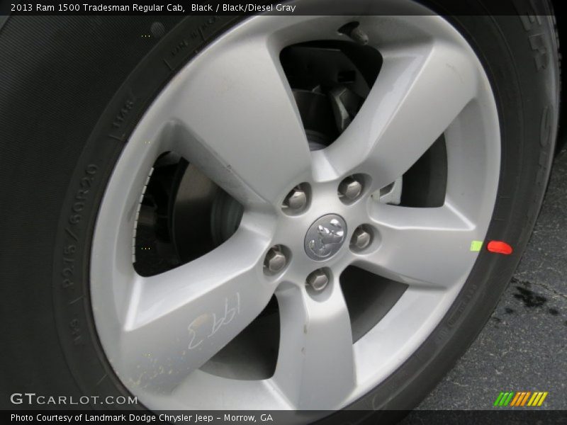 Black / Black/Diesel Gray 2013 Ram 1500 Tradesman Regular Cab