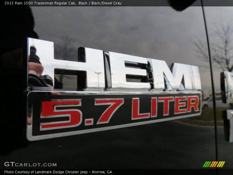 Black / Black/Diesel Gray 2013 Ram 1500 Tradesman Regular Cab