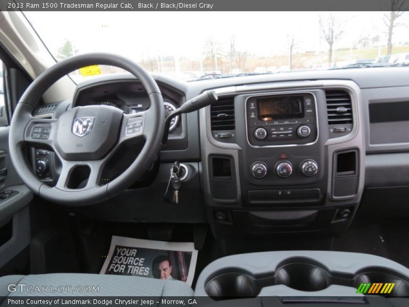 Black / Black/Diesel Gray 2013 Ram 1500 Tradesman Regular Cab