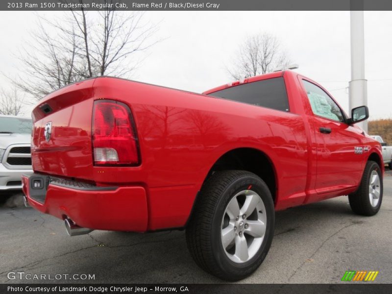 Flame Red / Black/Diesel Gray 2013 Ram 1500 Tradesman Regular Cab