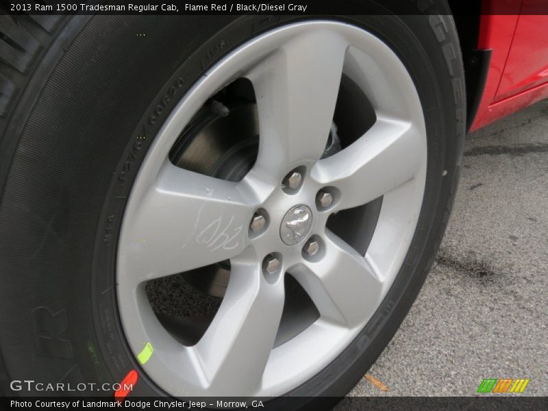 Flame Red / Black/Diesel Gray 2013 Ram 1500 Tradesman Regular Cab