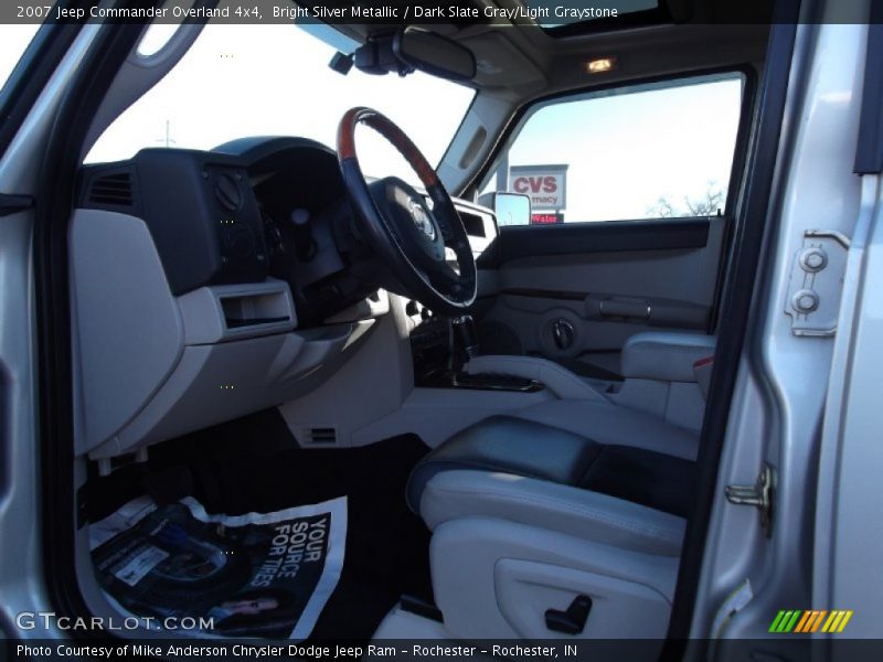 Bright Silver Metallic / Dark Slate Gray/Light Graystone 2007 Jeep Commander Overland 4x4