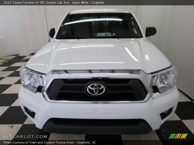 Super White / Graphite 2013 Toyota Tacoma V6 SR5 Double Cab 4x4