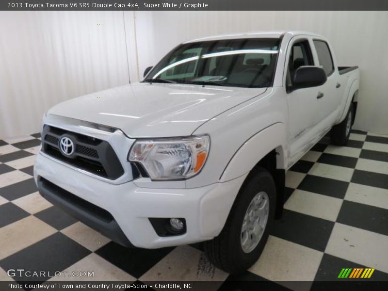 Super White / Graphite 2013 Toyota Tacoma V6 SR5 Double Cab 4x4