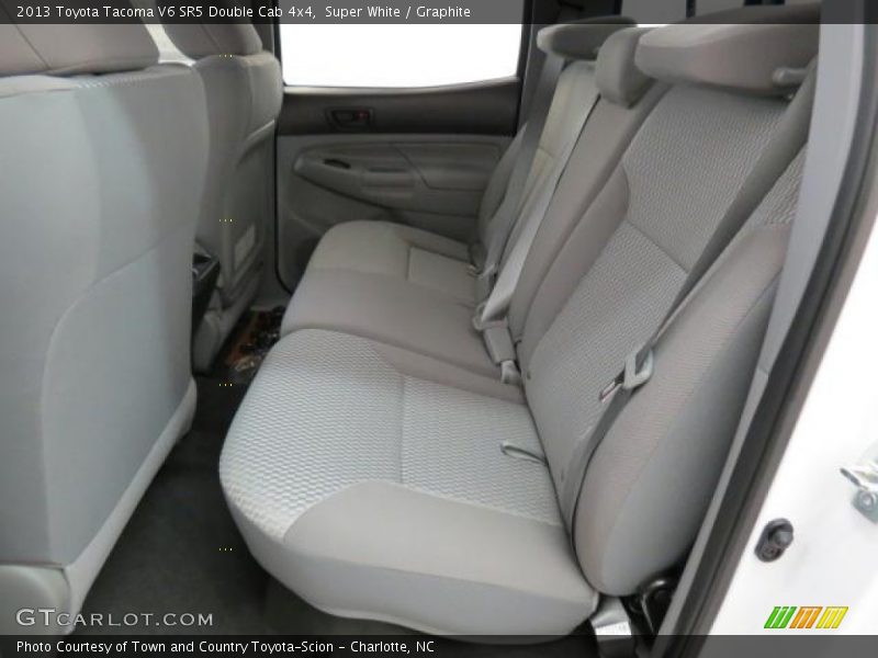 Super White / Graphite 2013 Toyota Tacoma V6 SR5 Double Cab 4x4