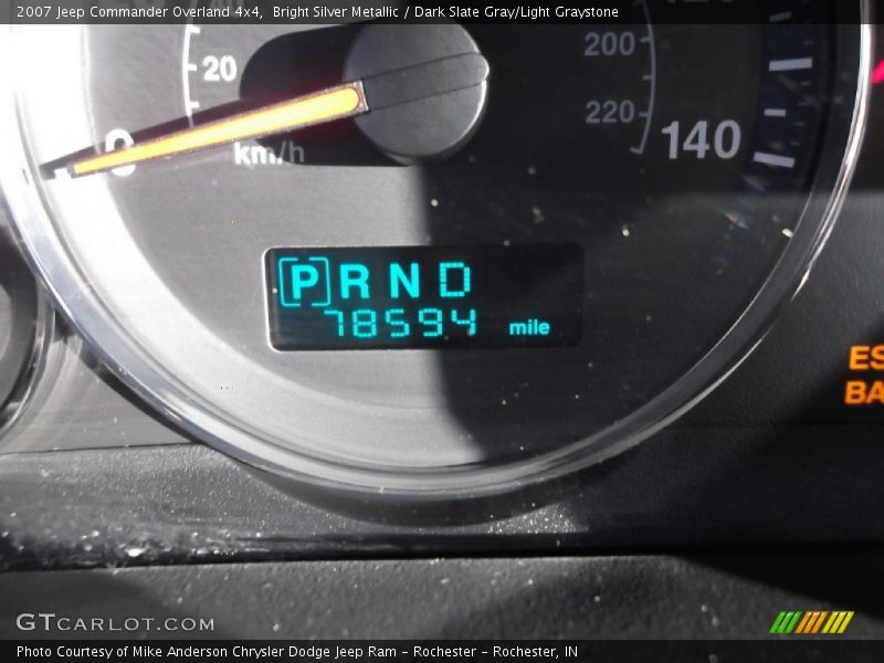 Bright Silver Metallic / Dark Slate Gray/Light Graystone 2007 Jeep Commander Overland 4x4