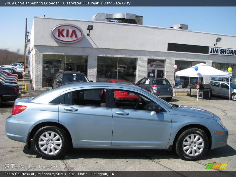 Clearwater Blue Pearl / Dark Slate Gray 2009 Chrysler Sebring LX Sedan