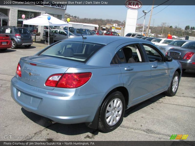 Clearwater Blue Pearl / Dark Slate Gray 2009 Chrysler Sebring LX Sedan