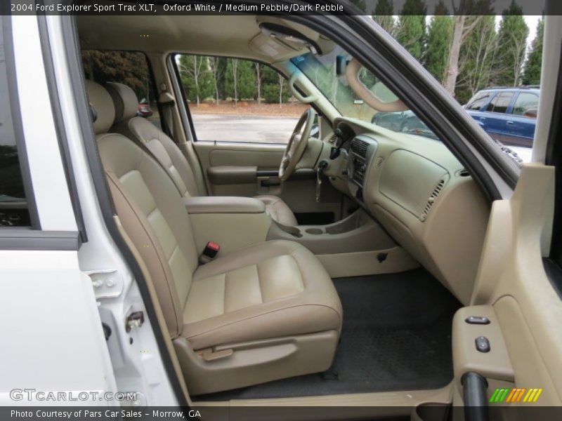 Oxford White / Medium Pebble/Dark Pebble 2004 Ford Explorer Sport Trac XLT