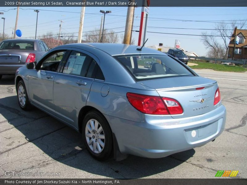 Clearwater Blue Pearl / Dark Slate Gray 2009 Chrysler Sebring LX Sedan