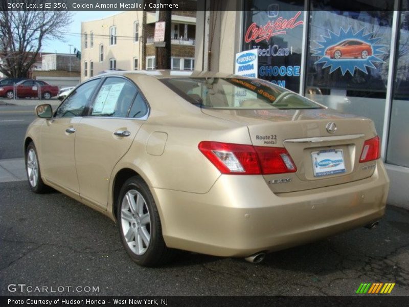 Golden Almond Metallic / Cashmere 2007 Lexus ES 350