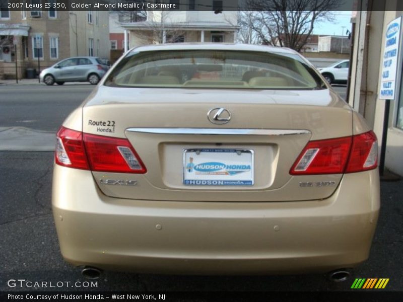 Golden Almond Metallic / Cashmere 2007 Lexus ES 350