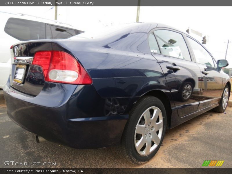 Royal Blue Pearl / Gray 2011 Honda Civic LX Sedan