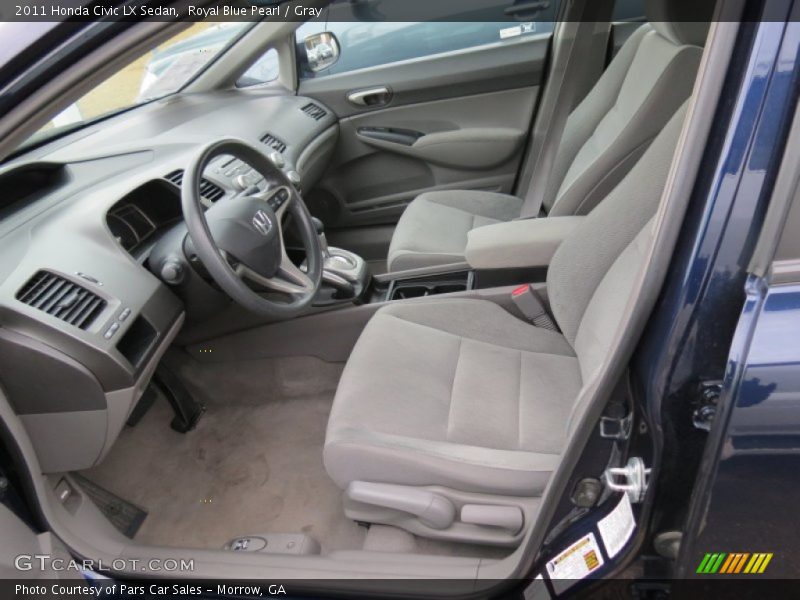Royal Blue Pearl / Gray 2011 Honda Civic LX Sedan