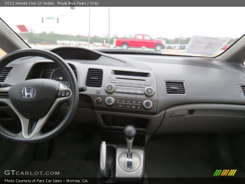 Royal Blue Pearl / Gray 2011 Honda Civic LX Sedan