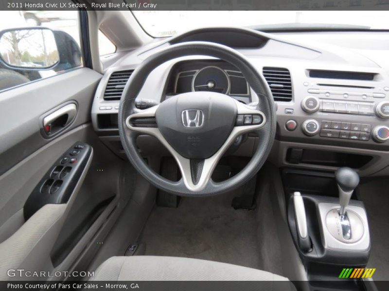 Royal Blue Pearl / Gray 2011 Honda Civic LX Sedan