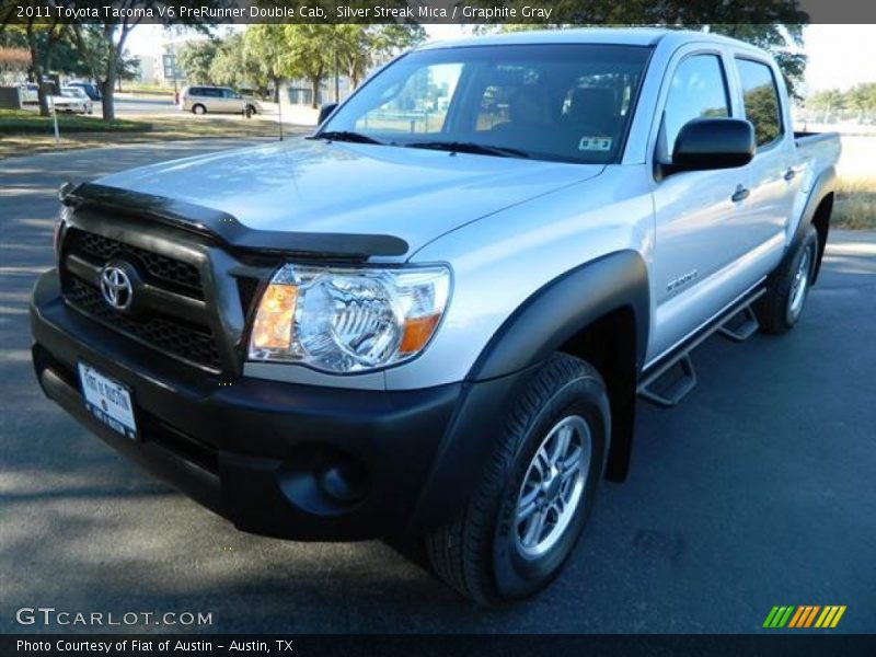Silver Streak Mica / Graphite Gray 2011 Toyota Tacoma V6 PreRunner Double Cab