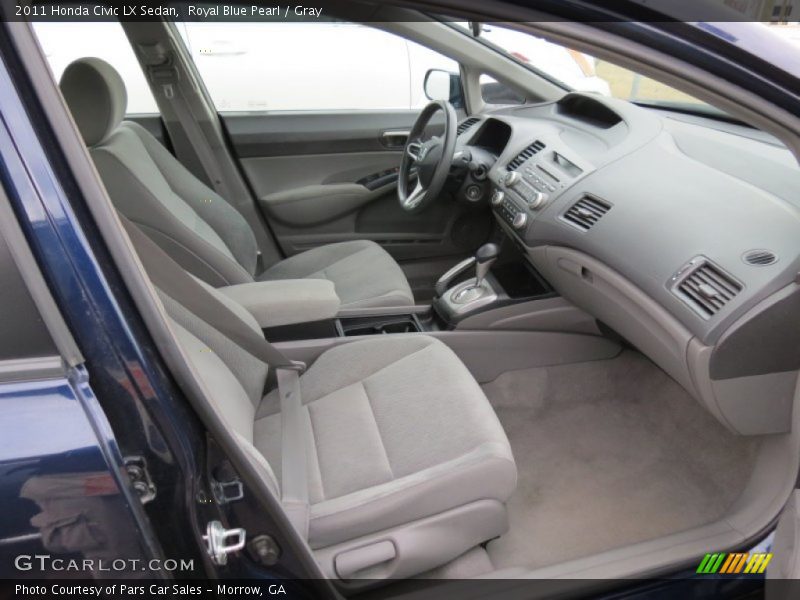 Royal Blue Pearl / Gray 2011 Honda Civic LX Sedan