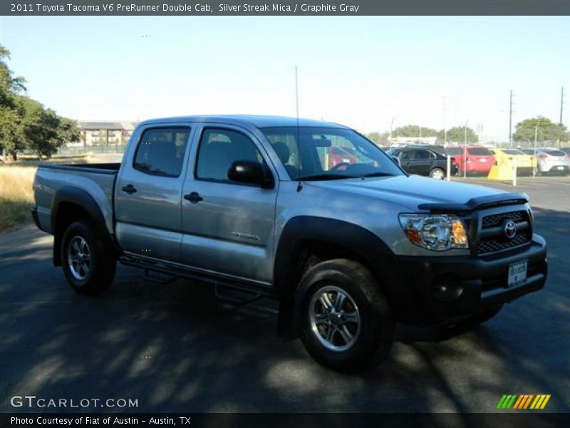 Silver Streak Mica / Graphite Gray 2011 Toyota Tacoma V6 PreRunner Double Cab