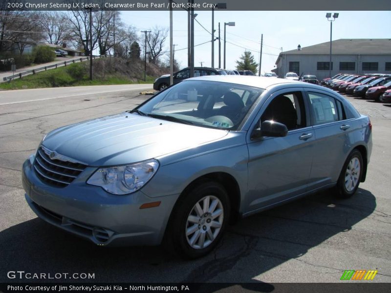 Clearwater Blue Pearl / Dark Slate Gray 2009 Chrysler Sebring LX Sedan