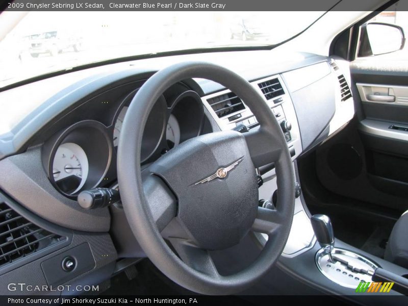 Clearwater Blue Pearl / Dark Slate Gray 2009 Chrysler Sebring LX Sedan