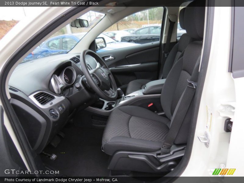 Pearl White Tri Coat / Black 2013 Dodge Journey SE