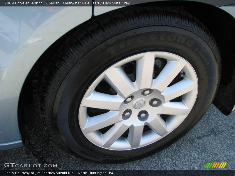 Clearwater Blue Pearl / Dark Slate Gray 2009 Chrysler Sebring LX Sedan