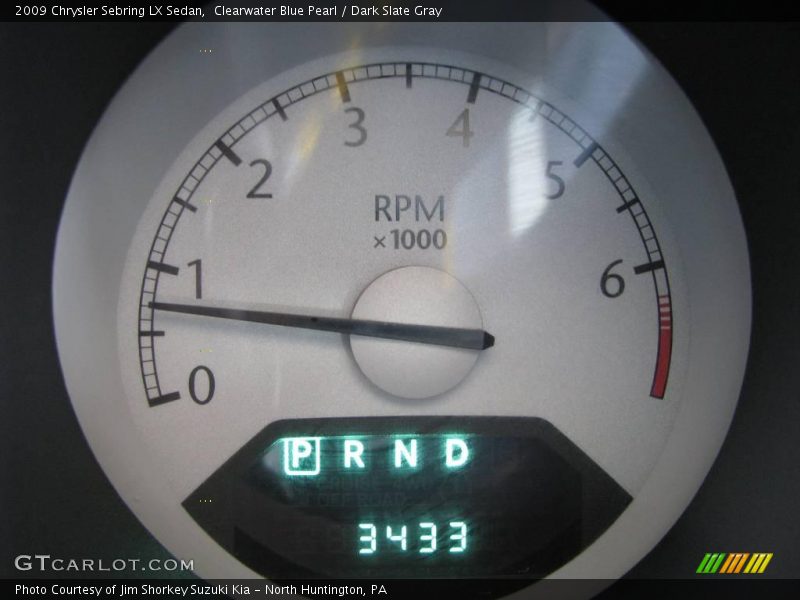 Clearwater Blue Pearl / Dark Slate Gray 2009 Chrysler Sebring LX Sedan