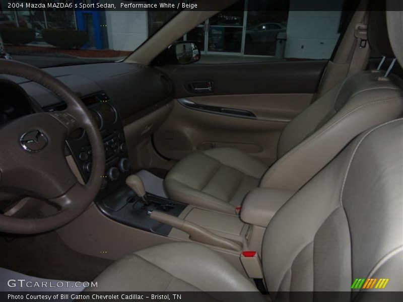 Performance White / Beige 2004 Mazda MAZDA6 s Sport Sedan