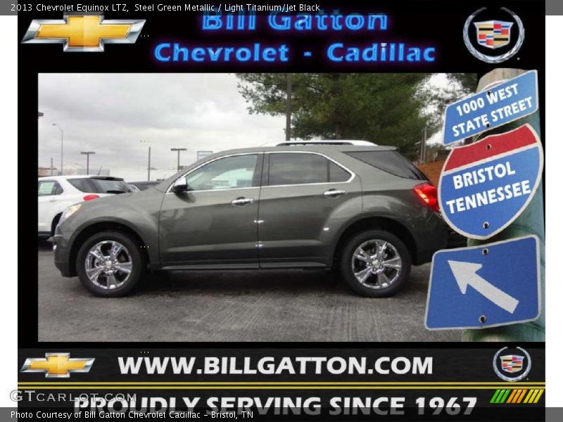 Steel Green Metallic / Light Titanium/Jet Black 2013 Chevrolet Equinox LTZ