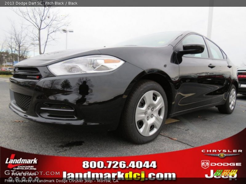 Pitch Black / Black 2013 Dodge Dart SE