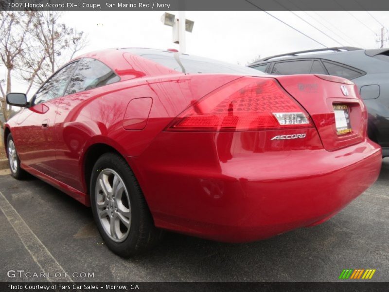 San Marino Red / Ivory 2007 Honda Accord EX-L Coupe