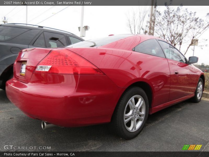 San Marino Red / Ivory 2007 Honda Accord EX-L Coupe