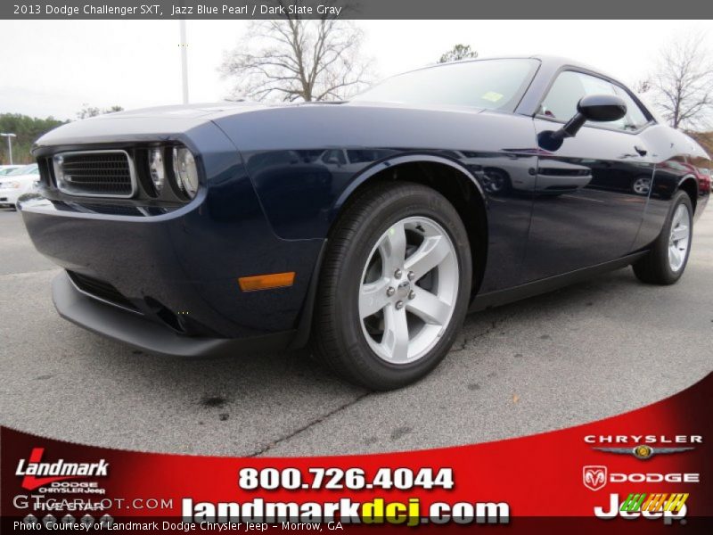 Jazz Blue Pearl / Dark Slate Gray 2013 Dodge Challenger SXT