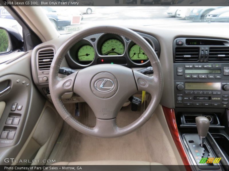 Blue Onyx Pearl / Ivory 2004 Lexus GS 300