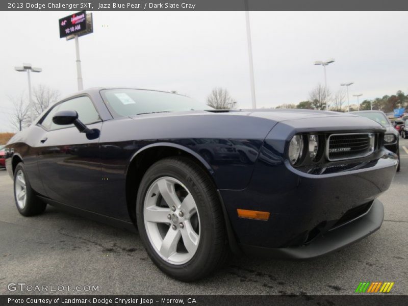 Jazz Blue Pearl / Dark Slate Gray 2013 Dodge Challenger SXT