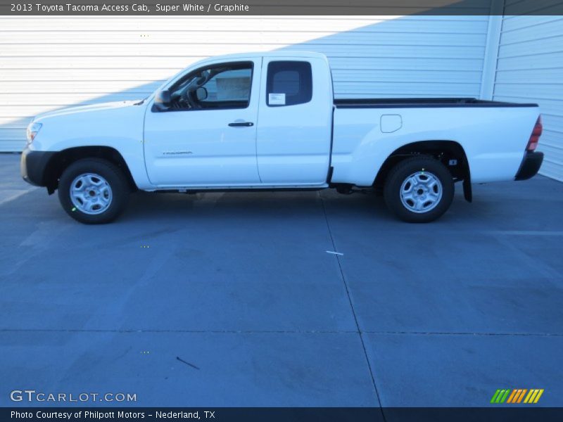 Super White / Graphite 2013 Toyota Tacoma Access Cab