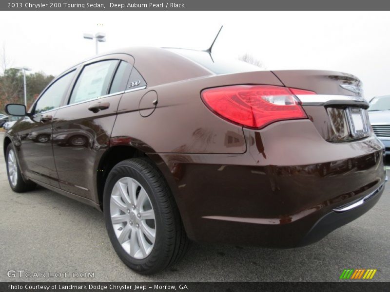 Deep Auburn Pearl / Black 2013 Chrysler 200 Touring Sedan