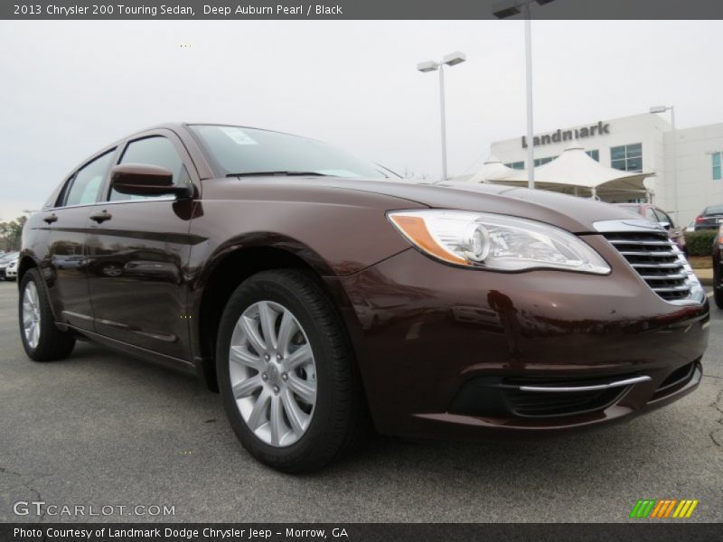 Deep Auburn Pearl / Black 2013 Chrysler 200 Touring Sedan