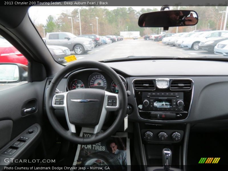 Deep Auburn Pearl / Black 2013 Chrysler 200 Touring Sedan
