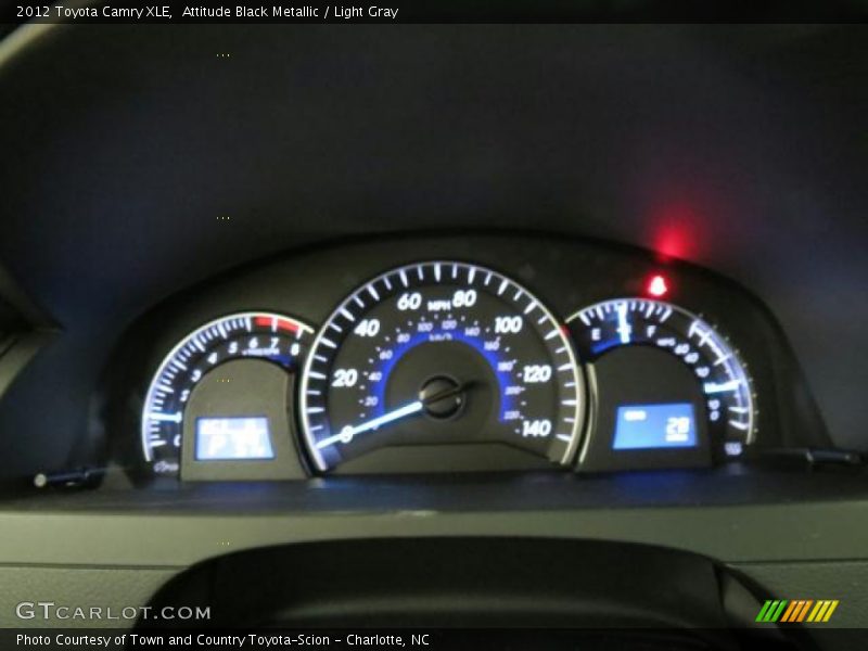 Attitude Black Metallic / Light Gray 2012 Toyota Camry XLE
