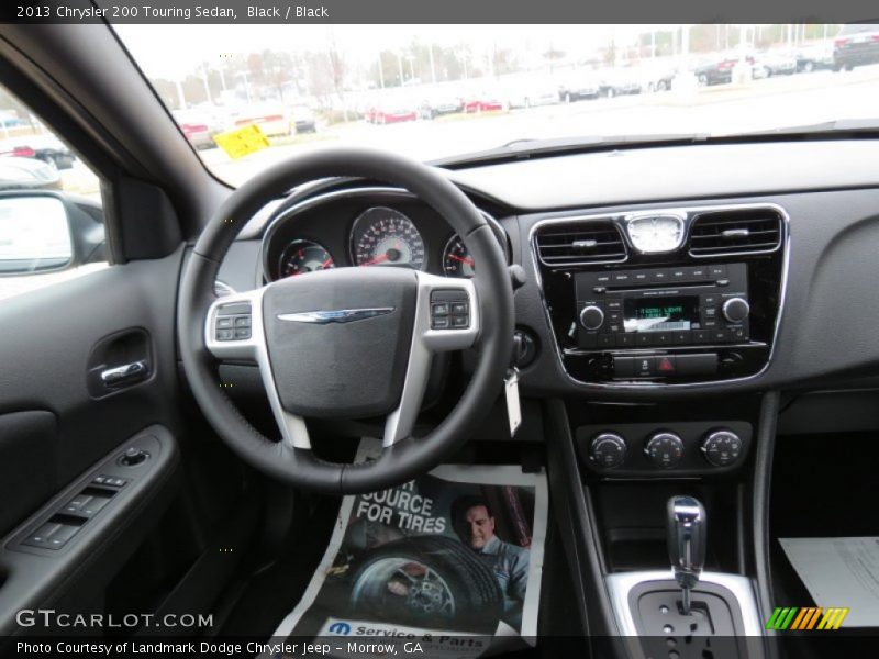 Black / Black 2013 Chrysler 200 Touring Sedan
