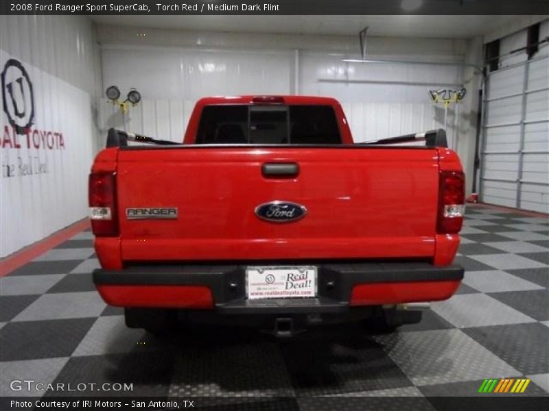 Torch Red / Medium Dark Flint 2008 Ford Ranger Sport SuperCab