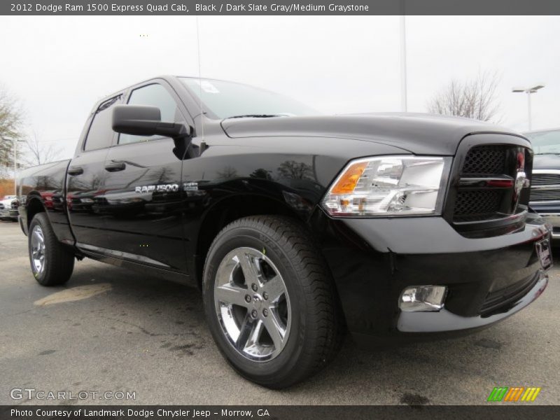 Black / Dark Slate Gray/Medium Graystone 2012 Dodge Ram 1500 Express Quad Cab