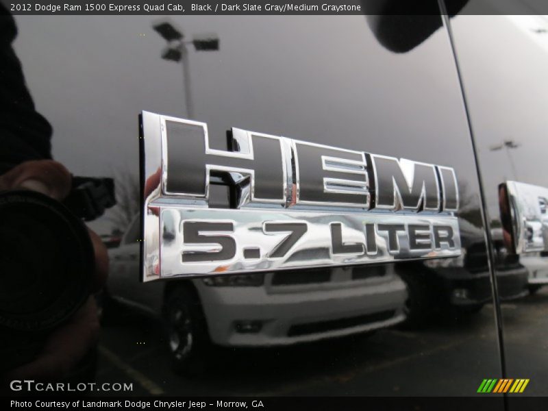 Black / Dark Slate Gray/Medium Graystone 2012 Dodge Ram 1500 Express Quad Cab